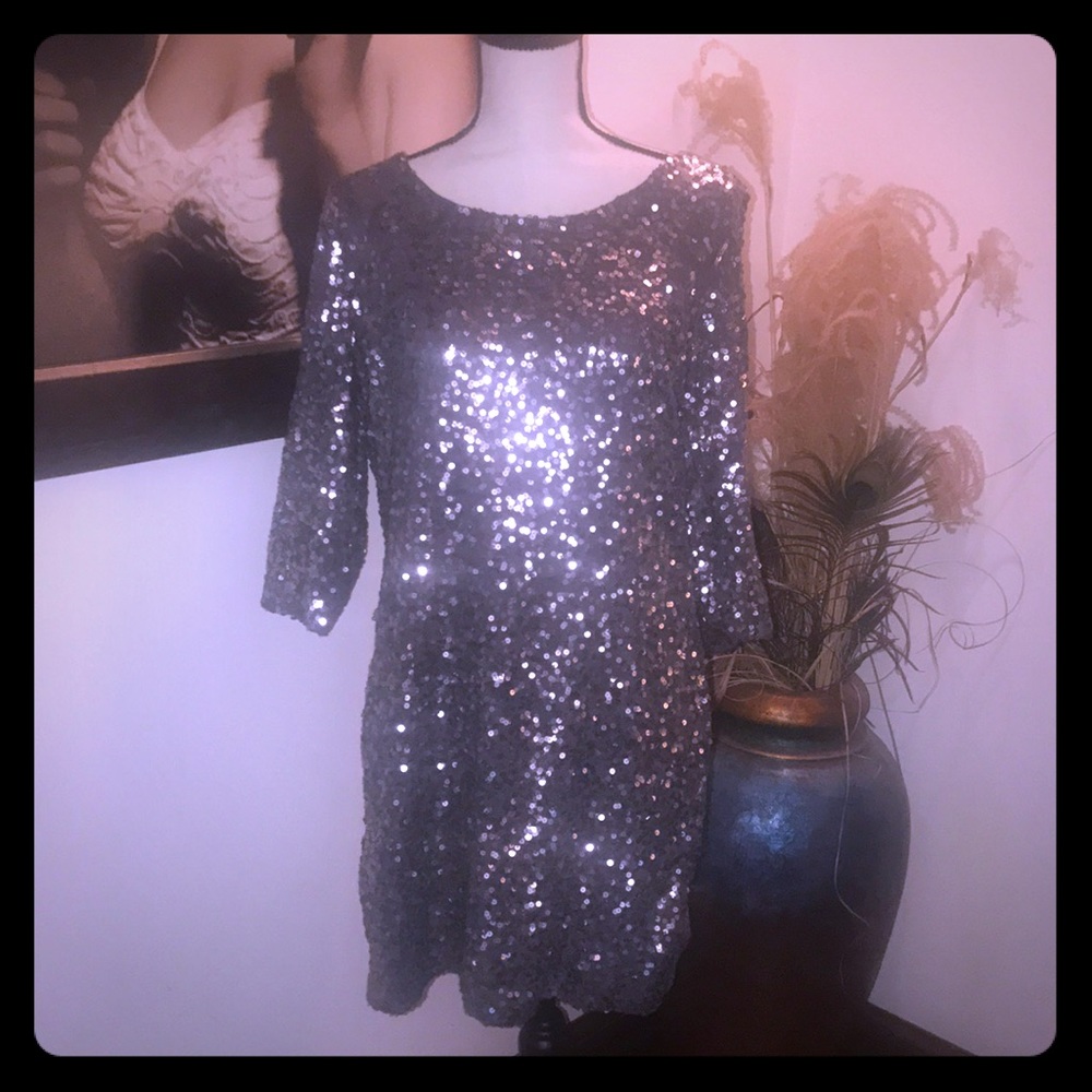 Formal sequin mini dress